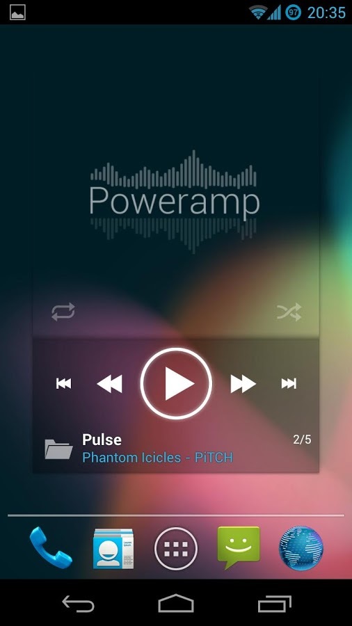 Poweramp ICS Widget Pack截图1