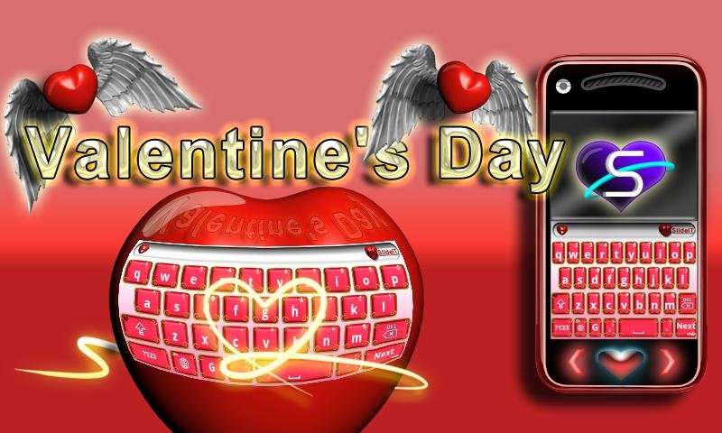 SlideIT Valentine's Day Skin截图3