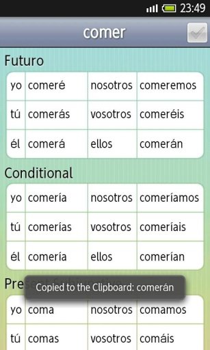 Spanish Verbs Lite截图5