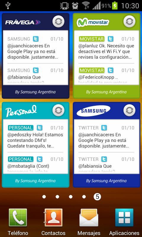 Samsung Argentina Widget截图4