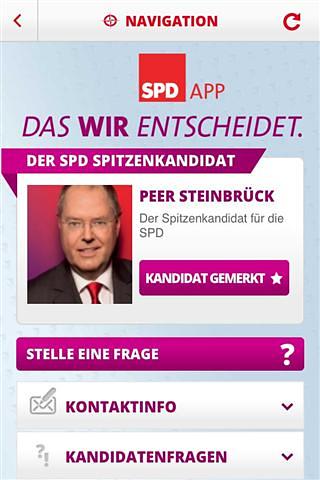 SPD的应用程序 SPD App - Bundestagswahl2013截图1