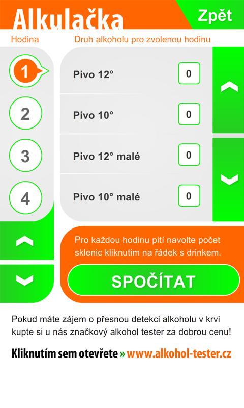 Alkulačka &quot;Alkohol tester&quot;截图6