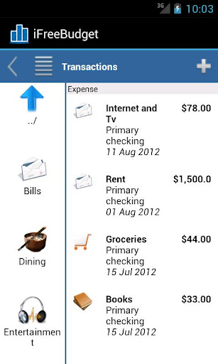 iFreeBudget Expense Tracker截图5