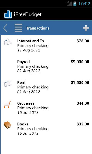 iFreeBudget Expense Tracker截图1