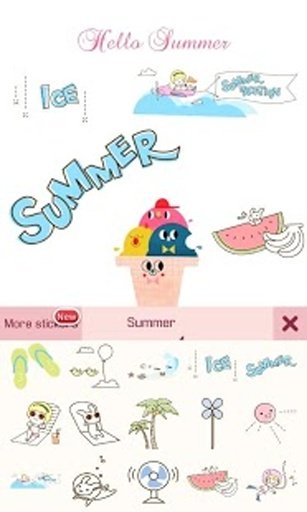 Summer Sticker TextCutie截图3