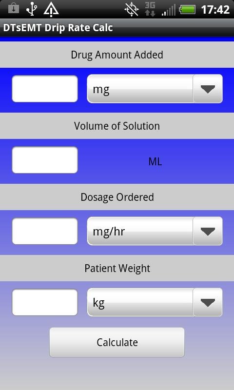 IV Drip Rate Calculator截图1