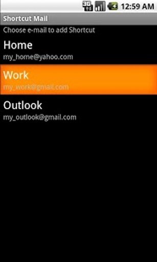 Shortcut Mail截图1