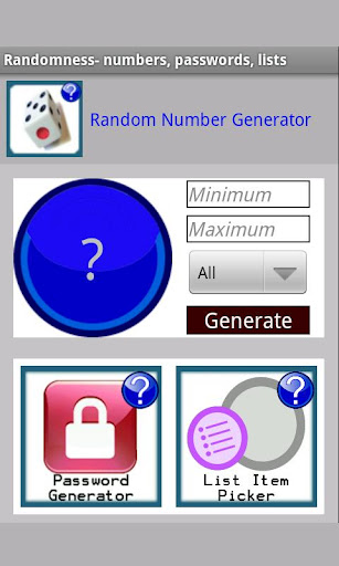 Randomness- numbers, passwords截图2