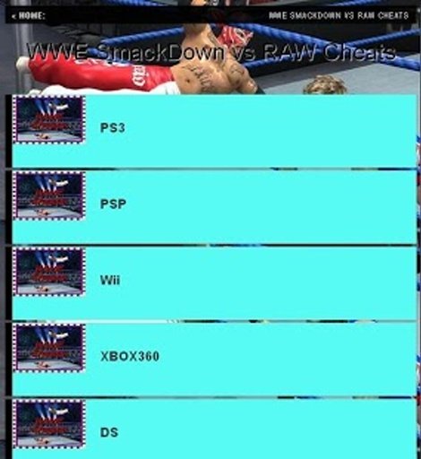 WWE: SmackDown vs RAW Cheats截图2