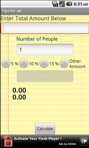 Tips For All (Tip Calculator)截图2