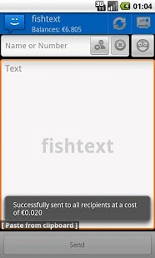 WebSMS: Fishtext Connector截图7