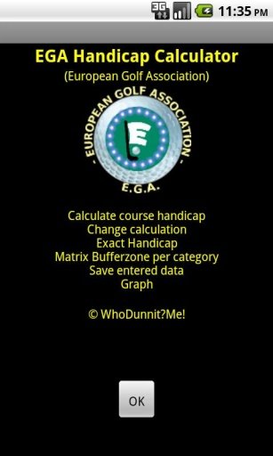 EGA Handicap Calculator FREE截图3