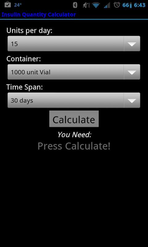 Insulin Quantity Calculator截图2
