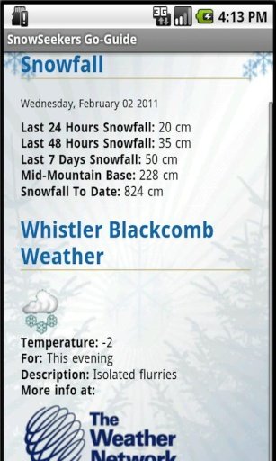 SnowSeekers Go-Guide - Android截图4