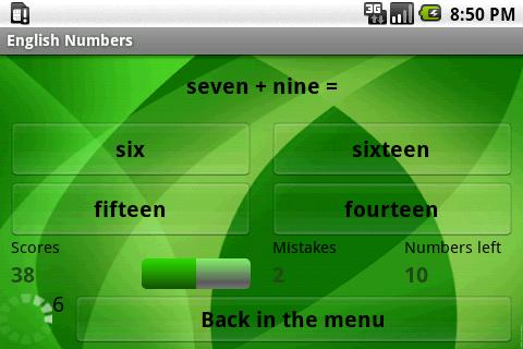 Learn English Numbers Free截图5