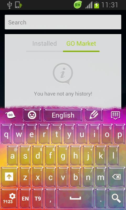 Color Splash Keyboard Theme截图3