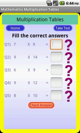 Maths Multiplication Tables截图5