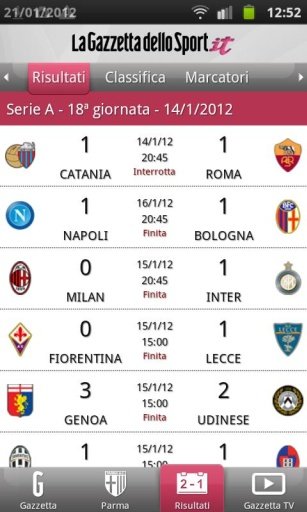 Gazzetta Mobile截图9