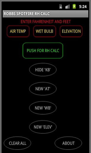 FIREFIGHTER RH CALCULATOR截图2