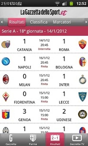 Gazzetta Mobile截图8