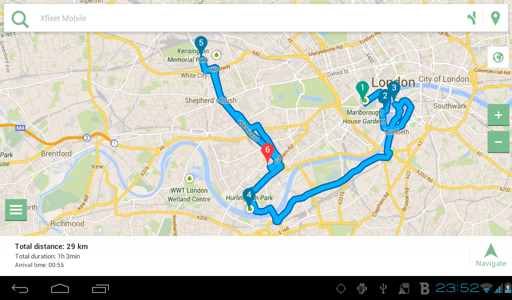 Route Planner Xfleet Mobile截图2