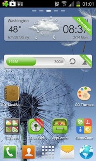 Go Galaxy S3 Theme Dandelion截图3