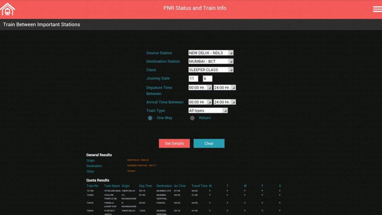 IRCTC Train Info截图4