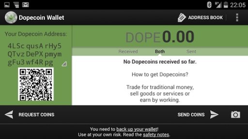 DopeCoin Mobile Wallet截图3