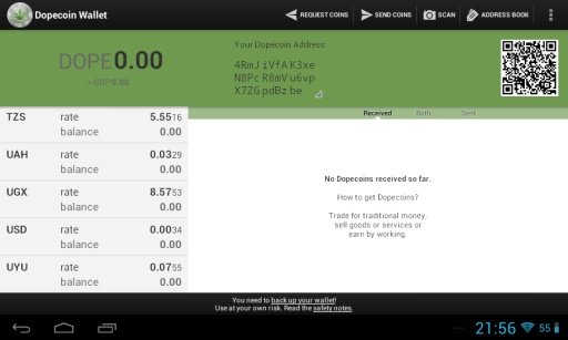 DopeCoin Mobile Wallet截图6