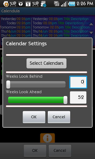 Calendula Calendar Widget截图2