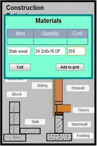 Construction Estimator phone截图2