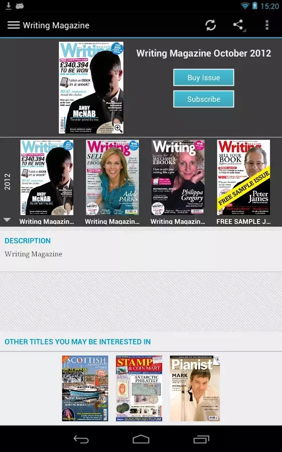 Writing Magazine截图1