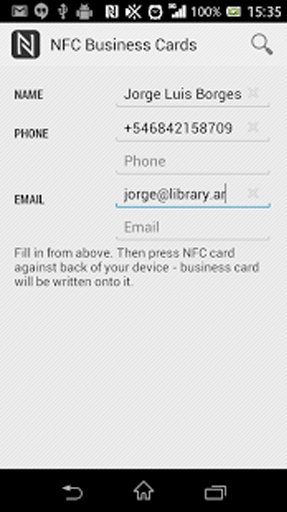 NFC Business Cards截图2