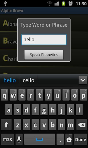 Alpha Bravo Phonetic Alphabet截图2