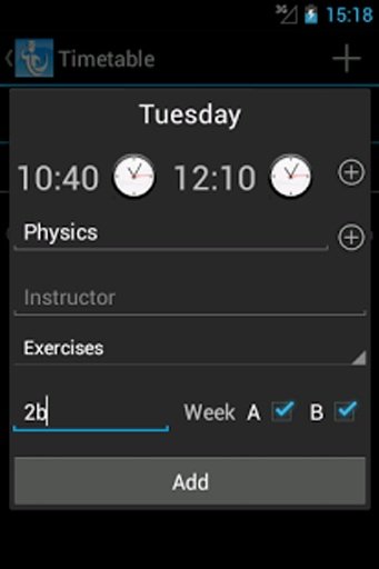 Students - Timetable截图7