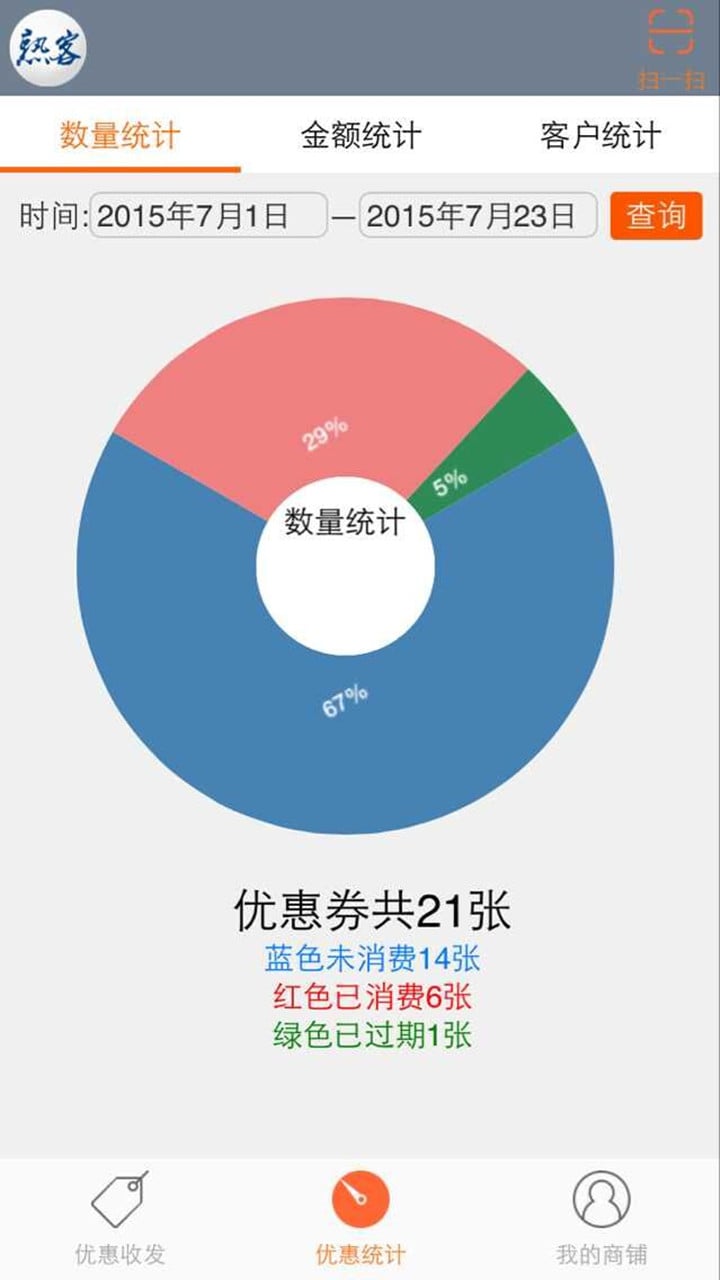 熟客优惠券商家版截图2