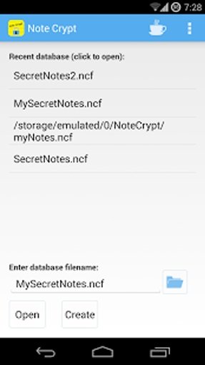 Note Crypt Safe with Password截图1