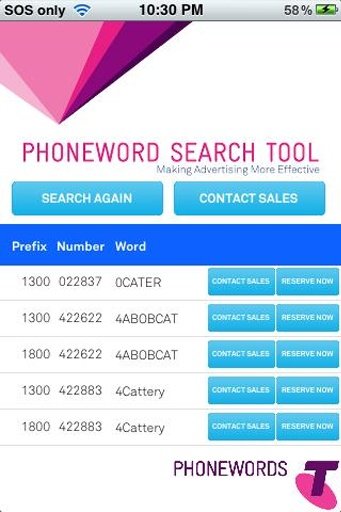 Telstra PhoneWords截图4