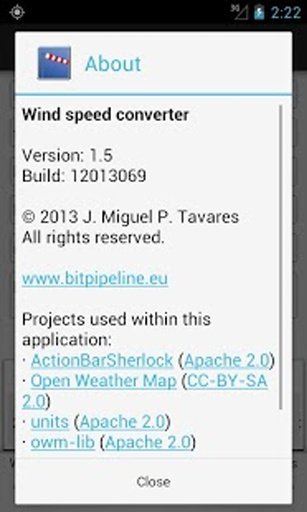 Wind speed converter截图1