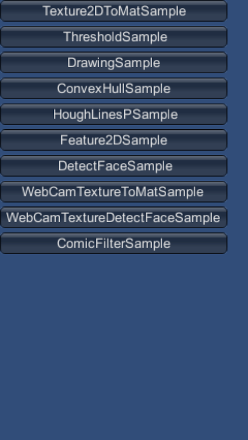 OpenCV for Unity Sample截图1