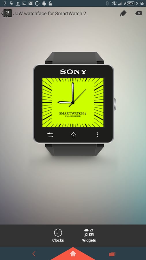 Square Clock1 for SmartWatch 2截图2