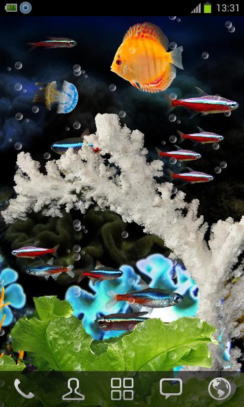 Aquarium Neon Fish Free LWP截图2