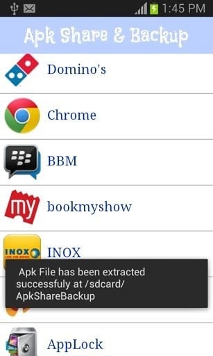 Apk Sender/Share/Backup Free截图1