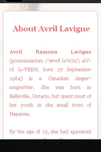 Avril Lavigne,Pictures &amp; Music截图1