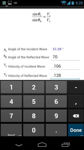 Ultrasonic Calcculator截图3