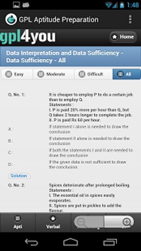 Aptitude Test Preparation截图7