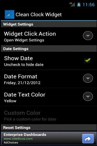 Clean Clock Widget截图5