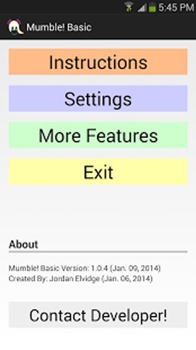 Mumble! Basic - For SMS截图7