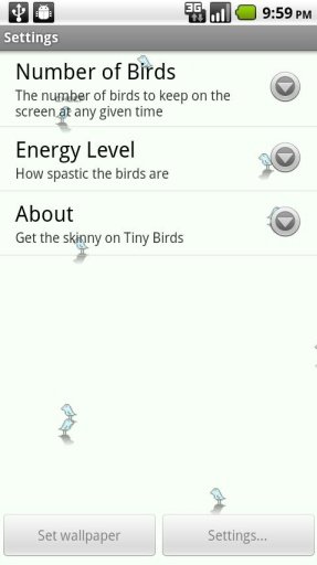 Tiny Birds Live Wallpaper截图3