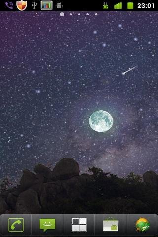 Night Sky Meteor Shower LWP截图1